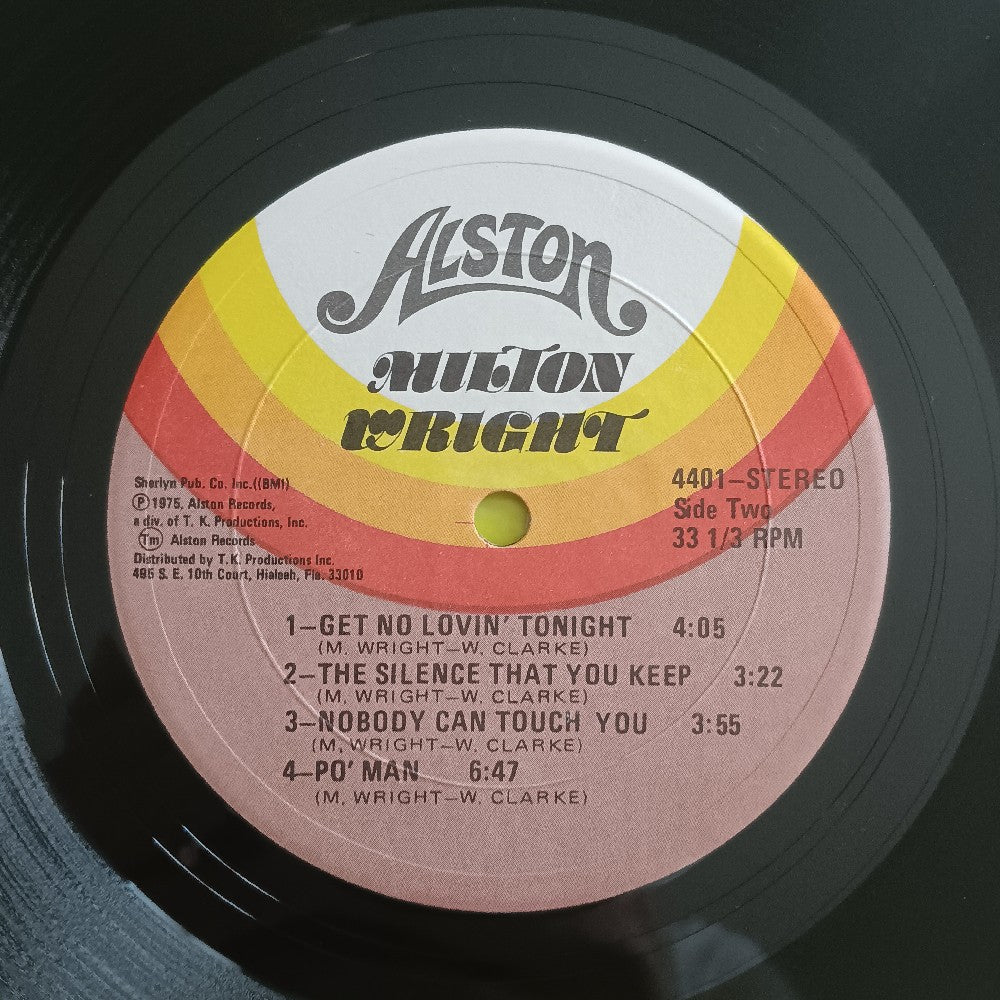 Milton Wright - Friends And Buddies / Original Pressing - 1975 - Alston 4401 - Used - VG+ - Vinyl Milton Wright - Friends And Buddies / Original Pressing - 1975 - Alston 4401 - Used - VG+ - Vinyl