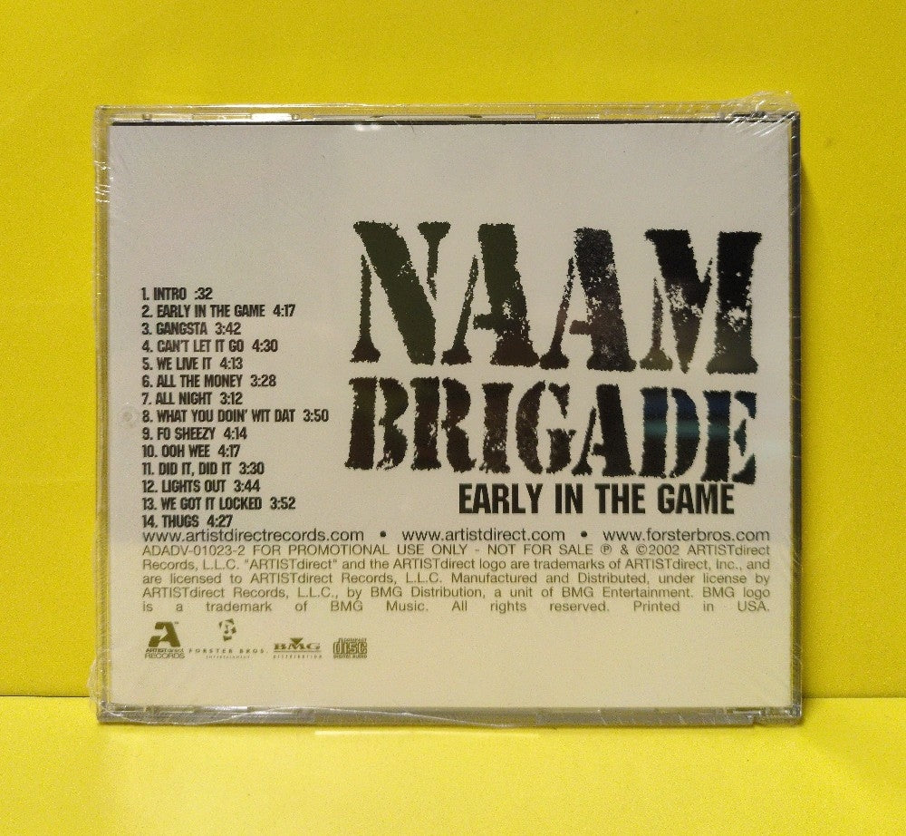 Naam Brigade - Early In The Game - 2002 - ADADV-01023-2 - New - Sealed - CDs - Promo Naam Brigade - Early In The Game - 2002 - ADADV-01023-2 - New - Sealed - CDs - Promo