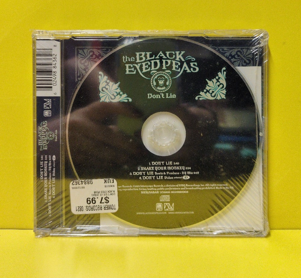 The Black Eyed Peas - Don't Lie - 2005 - 0602498843628 - New - Sealed - CDs - CD Single - European Import The Black Eyed Peas - Don't Lie - 2005 - 0602498843628 - New - Sealed - CDs - CD Single - European Import