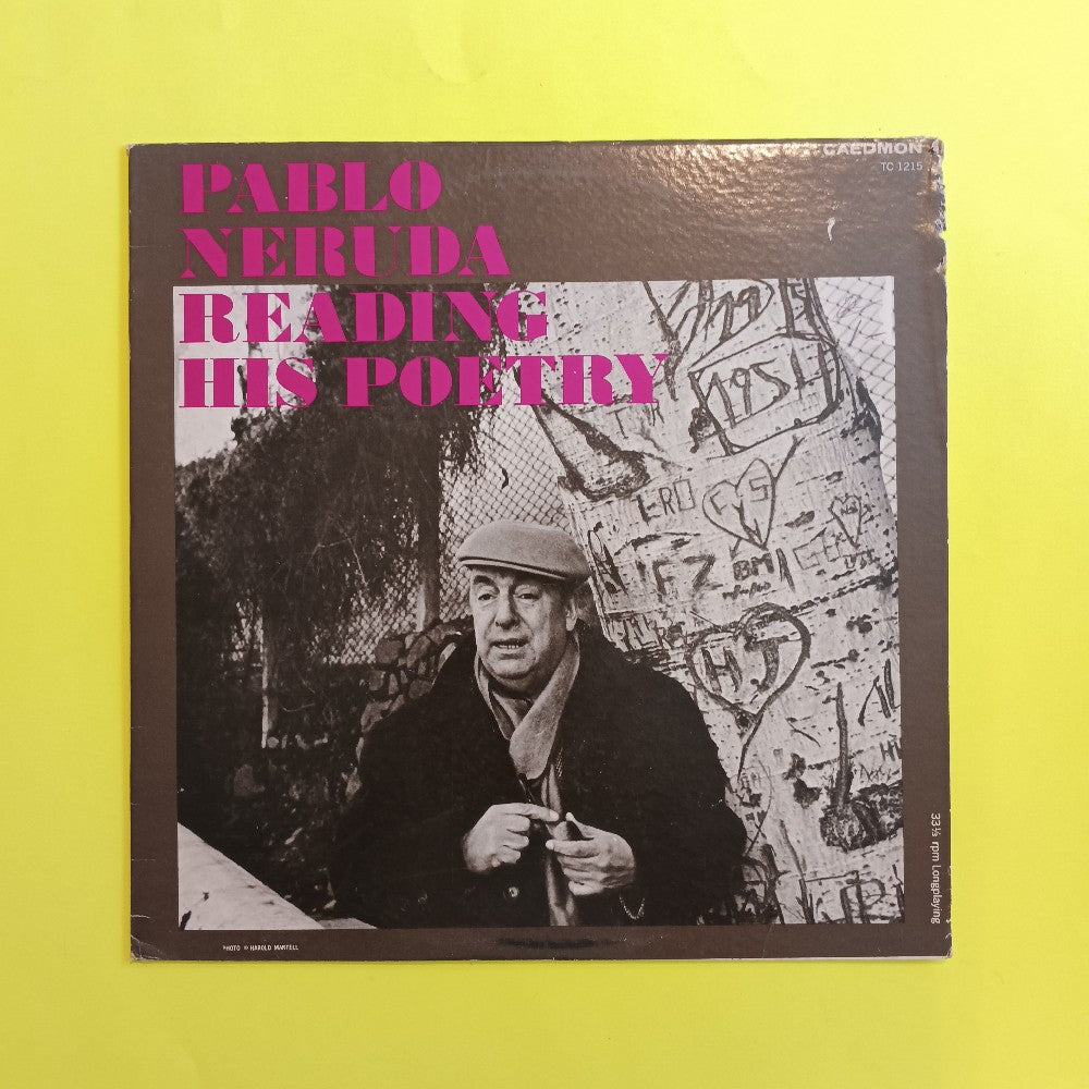 Pablo Neruda - Reading His Poetry - TC 1215 - Used - VG++ - Vinyl Pablo Neruda - Reading His Poetry - TC 1215 - Used - VG++ - Vinyl