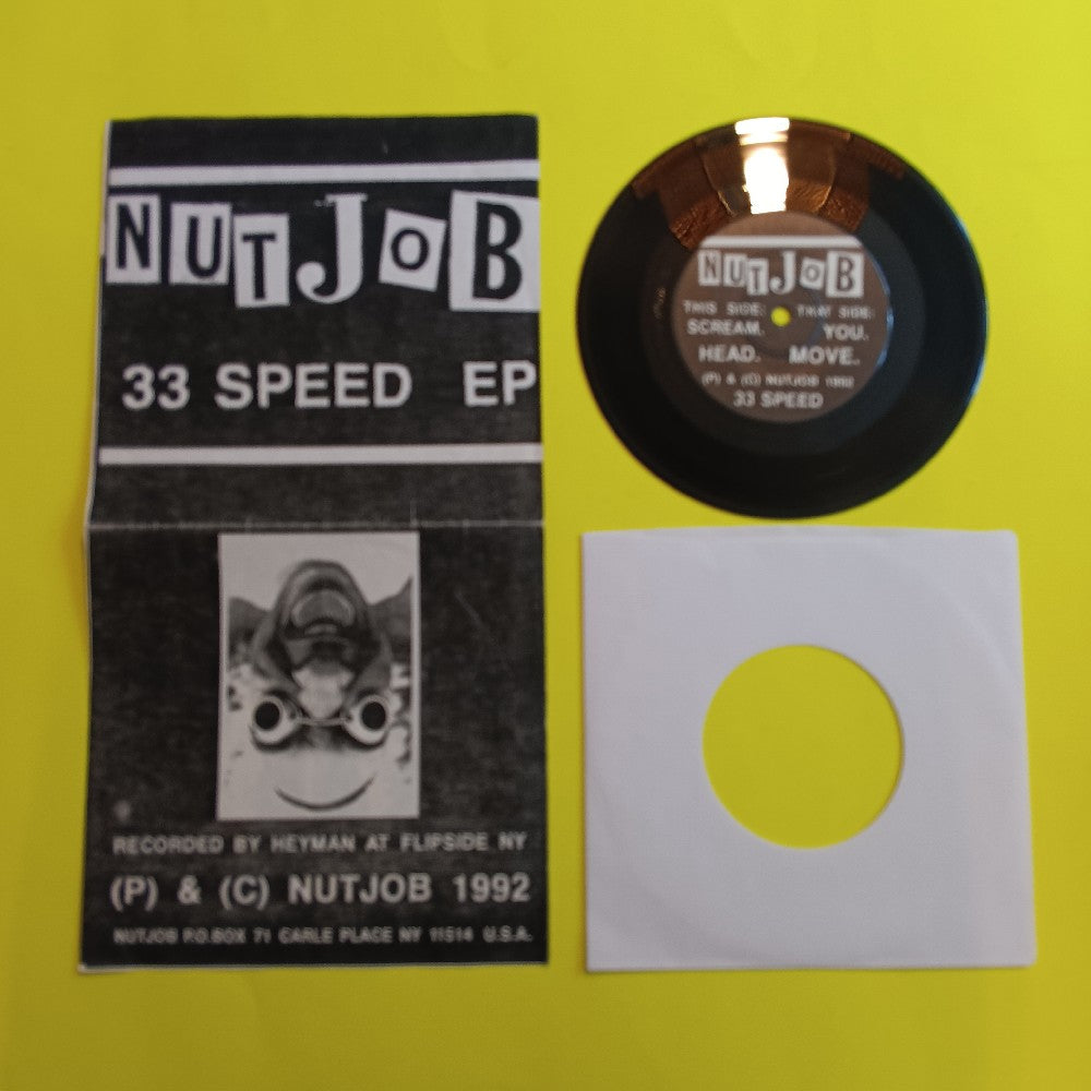 NutJob - 33 Speed EP / Rare Punk - 1992 - Used - VG++ - Vinyl NutJob - 33 Speed EP / Rare Punk - 1992 - Used - VG++ - Vinyl