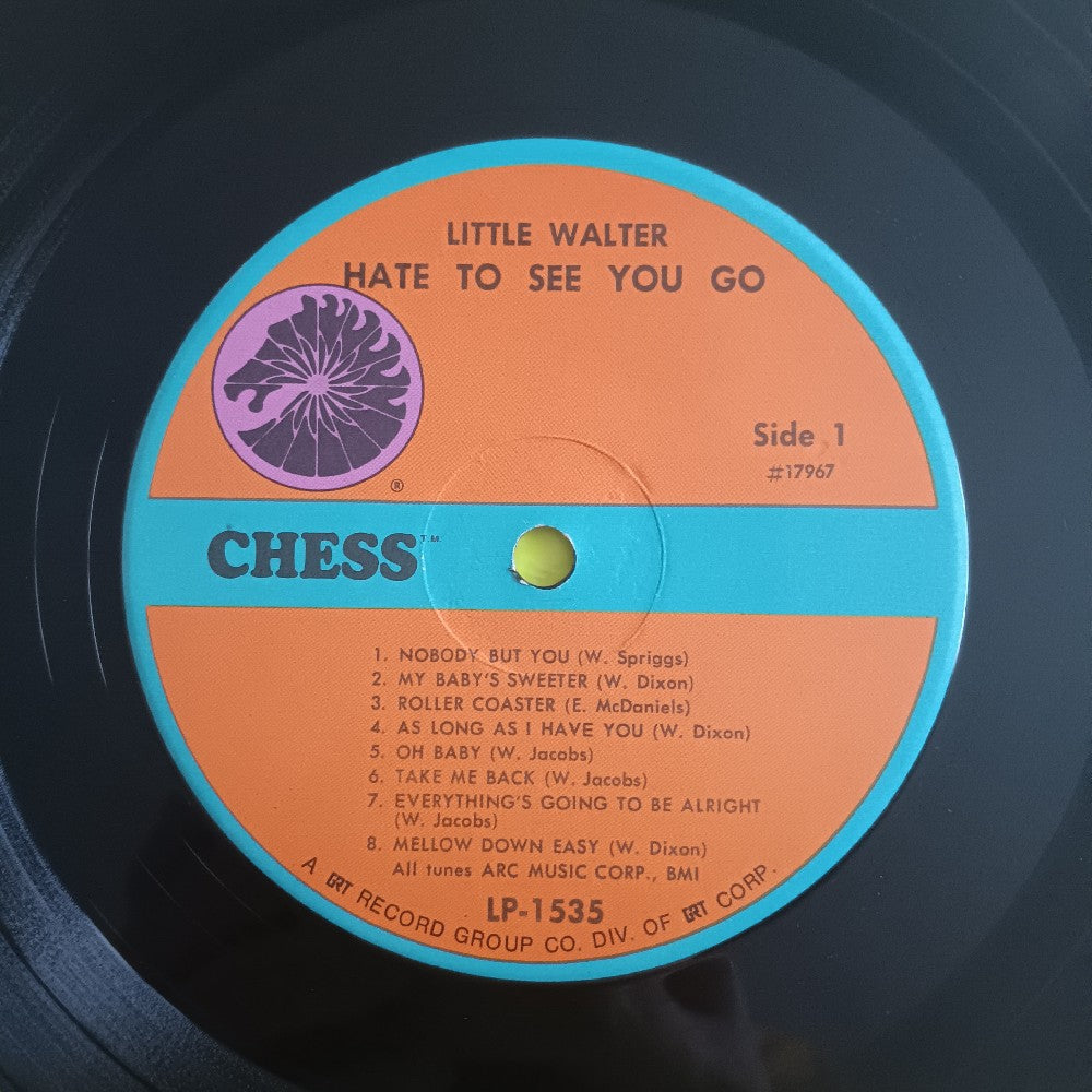 Little Walter - Hate To See You Go - 1972 - CH 1535 / LP 1535 - Used - VG++ - Vinyl Little Walter - Hate To See You Go - 1972 - CH 1535 / LP 1535 - Used - VG++ - Vinyl