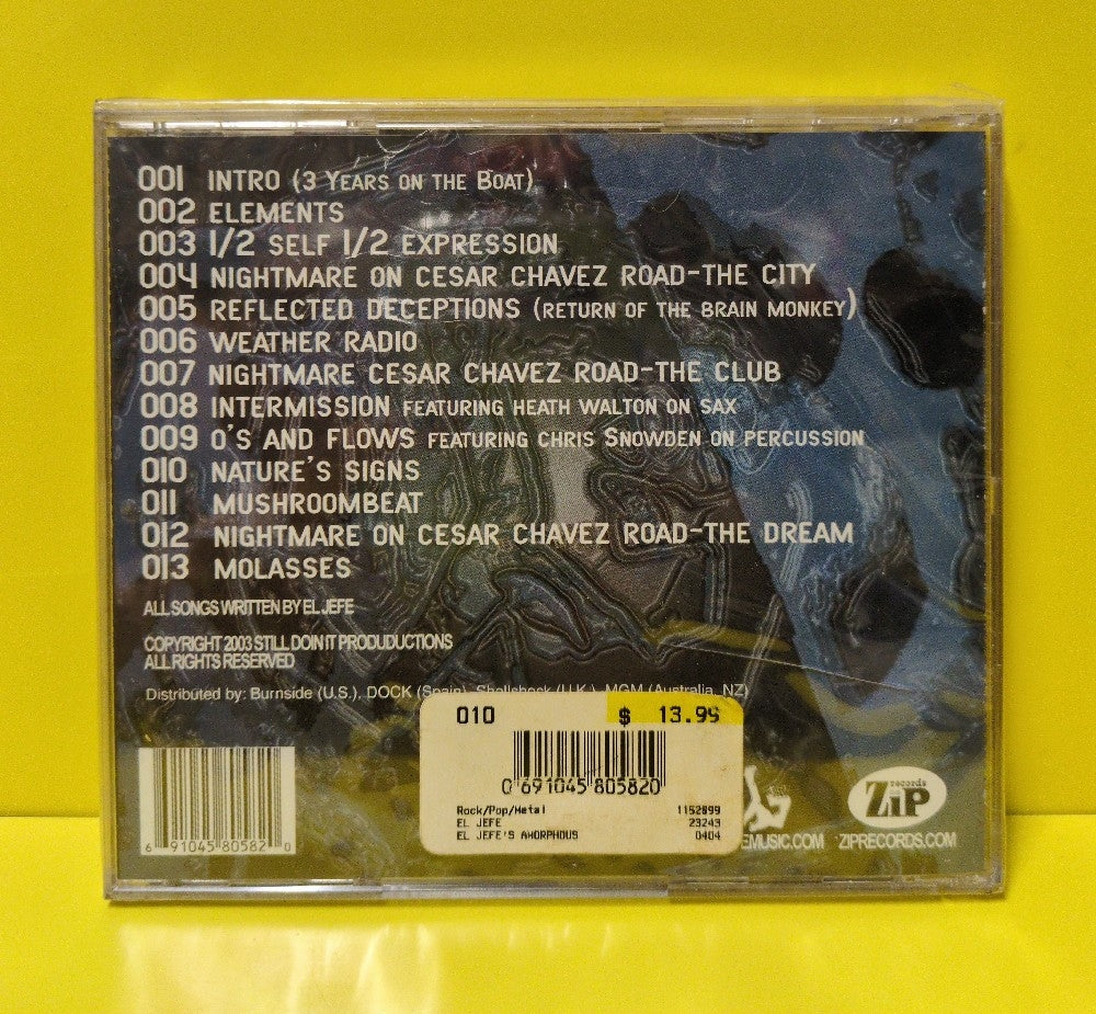 El Jefe - El Jefe's Amorphous Phormula - 2003 - ZIP 015 - New - Sealed - CDs El Jefe - El Jefe's Amorphous Phormula - 2003 - ZIP 015 - New - Sealed - CDs
