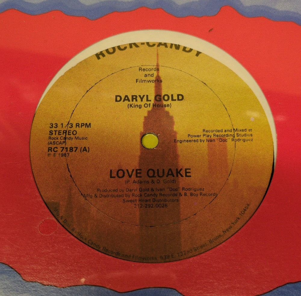 Daryl Gold (King Of House) - Love Quake - 1987 - RC 7187 - New - Sealed - Vinyl - 12" Single Daryl Gold (King Of House) - Love Quake - 1987 - RC 7187 - New - Sealed - Vinyl - 12" Single