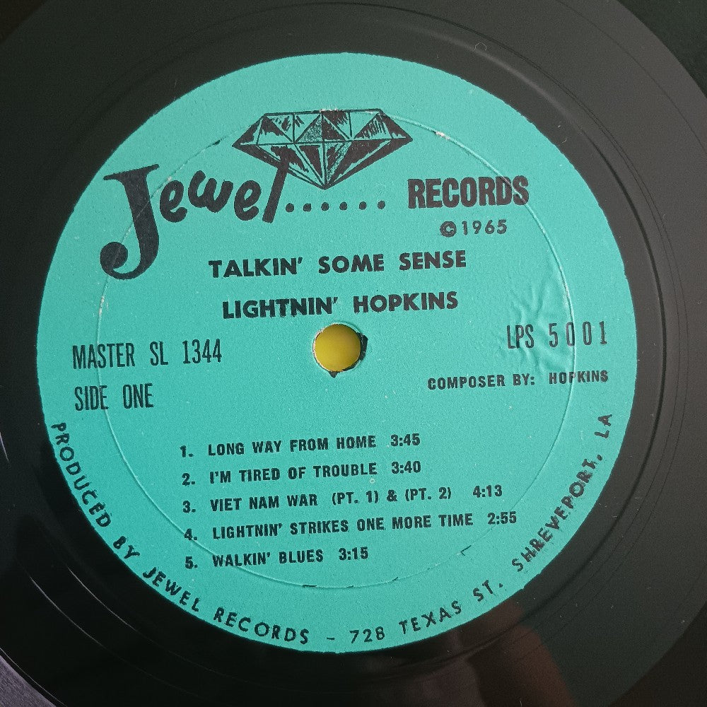 Lightnin' Hopkins - Talkin' Some Sense - 1968 - LPS 5001 - Used - VG++ - Vinyl Lightnin' Hopkins - Talkin' Some Sense - 1968 - LPS 5001 - Used - VG++ - Vinyl