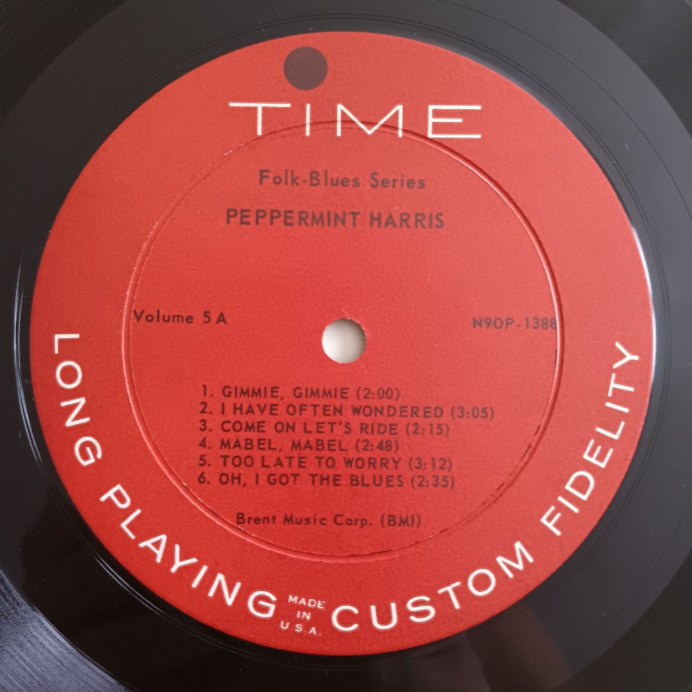 Peppermint Harris - Blues Folk Series Vol. 5 OG Mono - 1962 - N90P-1388 - Used - VG++ - Vinyl Peppermint Harris - Blues Folk Series Vol. 5 OG Mono - 1962 - N90P-1388 - Used - VG++ - Vinyl