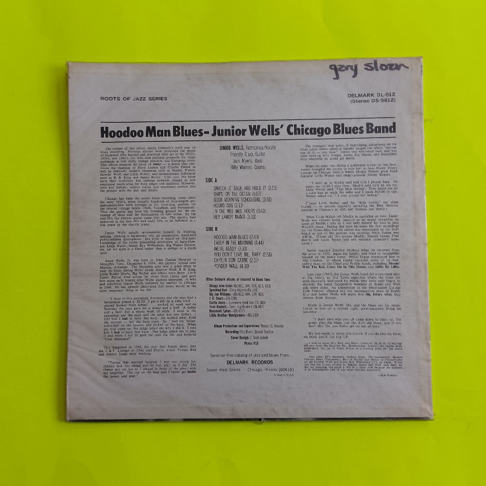 Junior Wells Chicago Blues Band with Buddy Guy - Hoodoo Man Blues OG Stereo - 1965 - DS-9612 - Used - VG+ - Vinyl Junior Wells Chicago Blues Band with Buddy Guy - Hoodoo Man Blues OG Stereo - 1965 - DS-9612 - Used - VG+ - Vinyl