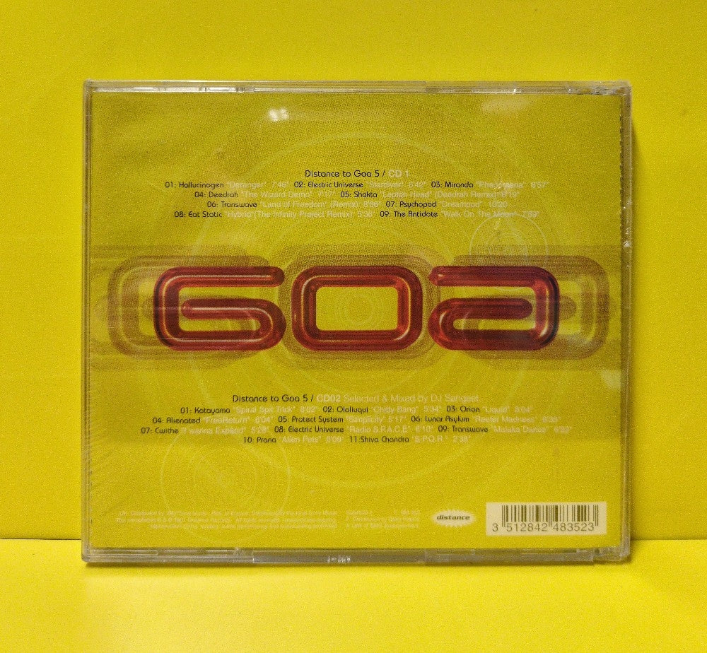 Various - Distance To Goa 5 - 1997 - Sub 4835.2 - New - Sealed - CDs 2xCD - France Import Various - Distance To Goa 5 - 1997 - Sub 4835.2 - New - Sealed - CDs 2xCD - France Import