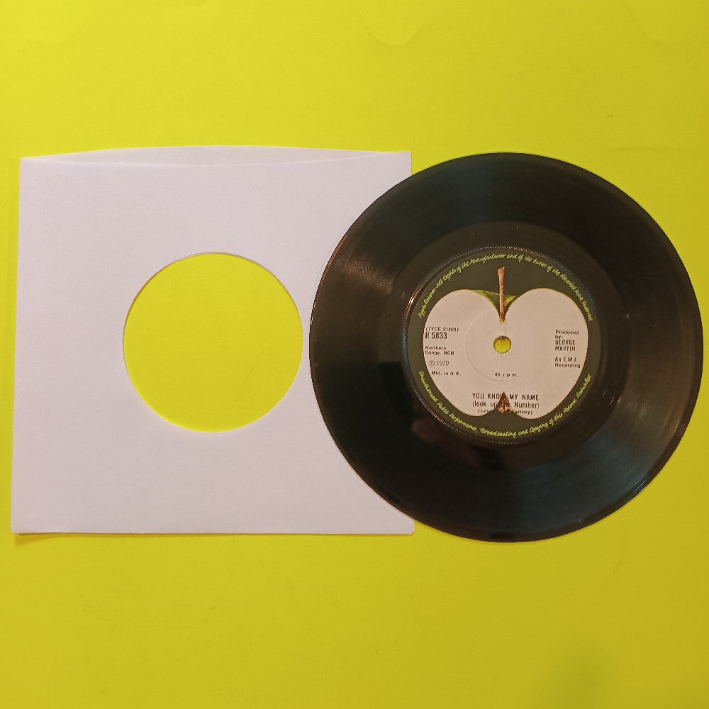 The Beatles - Let It Be / You Know My Name 7" UK OG - 1970 - R5833 - Used - VG++ - Vinyl The Beatles - Let It Be / You Know My Name 7" UK OG - 1970 - R5833 - Used - VG++ - Vinyl