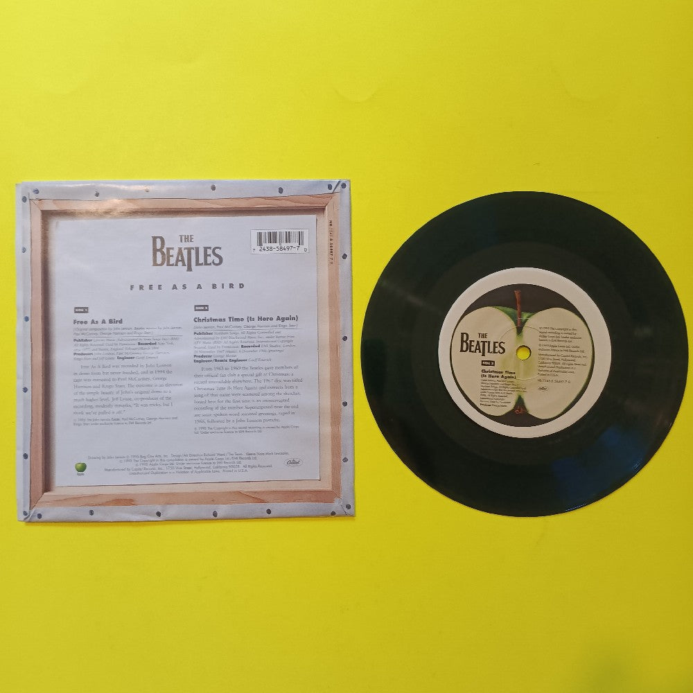 The Beatles - Free As A Bird / Christmas Time 7" - 1995 - NR 7243 8 58497 7 0 - Used - VG++ - Vinyl The Beatles - Free As A Bird / Christmas Time 7" - 1995 - NR 7243 8 58497 7 0 - Used - VG++ - Vinyl