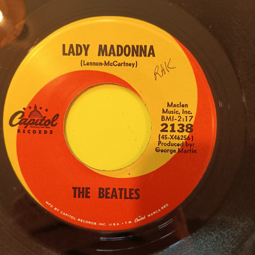 The Beatles - Lady Madonna / Inner Light 7" - 1968 - Capitol 2138 - Used - VG++ - Vinyl The Beatles - Lady Madonna / Inner Light 7" - 1968 - Capitol 2138 - Used - VG++ - Vinyl