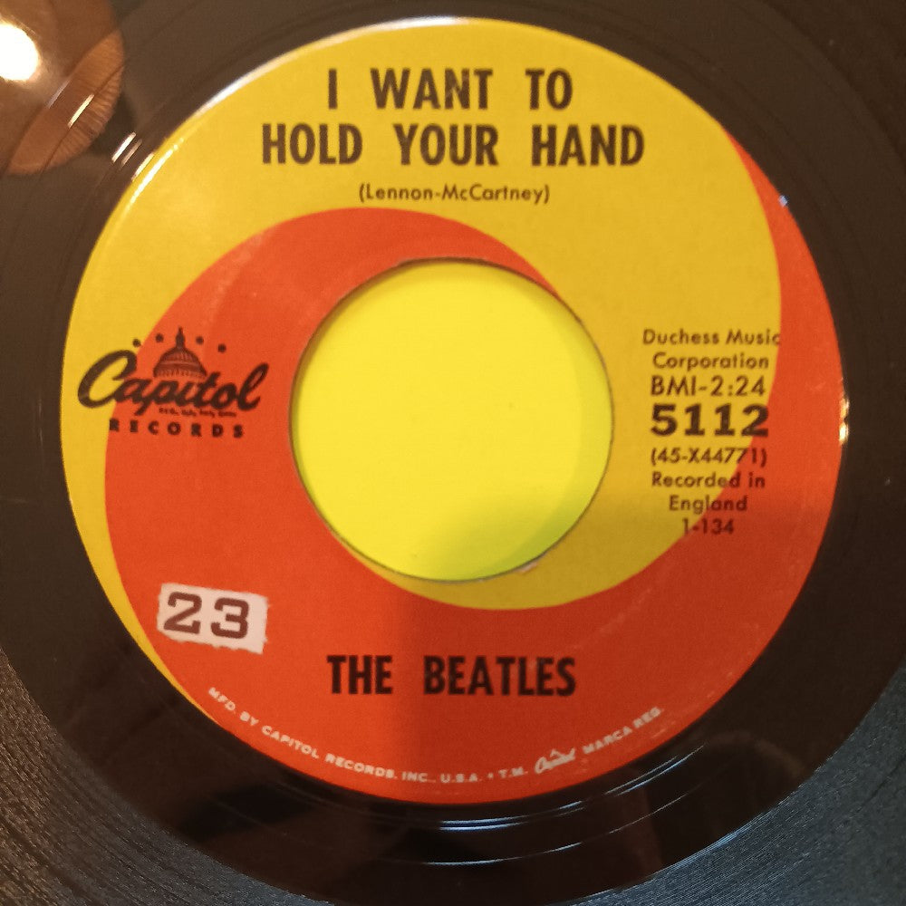 The Beatles - I Want To Hold Your Hand OG 7" Hofer Credit - 1963 - Capitol 5112 - Used - VG+ - Vinyl The Beatles - I Want To Hold Your Hand OG 7" Hofer Credit - 1963 - Capitol 5112 - Used - VG+ - Vinyl