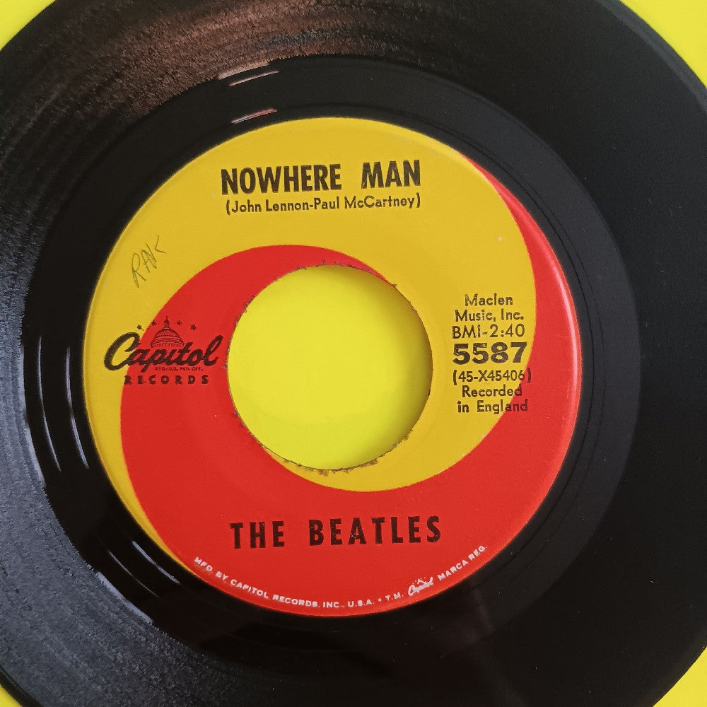 The Beatles - Nowhere Man / What Goes On 7" - 1966 - Capitol 5587 - Used - VG+ - Vinyl The Beatles - Nowhere Man / What Goes On 7" - 1966 - Capitol 5587 - Used - VG+ - Vinyl