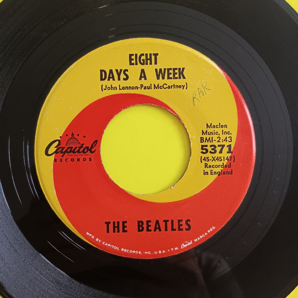 The Beatles - Eight Days A Week / I Don't Want To... 7" - 1965 - 5371 Used - VG+ - Vinyl The Beatles - Eight Days A Week / I Don't Want To... 7" - 1965 - 5371 Used - VG+ - Vinyl