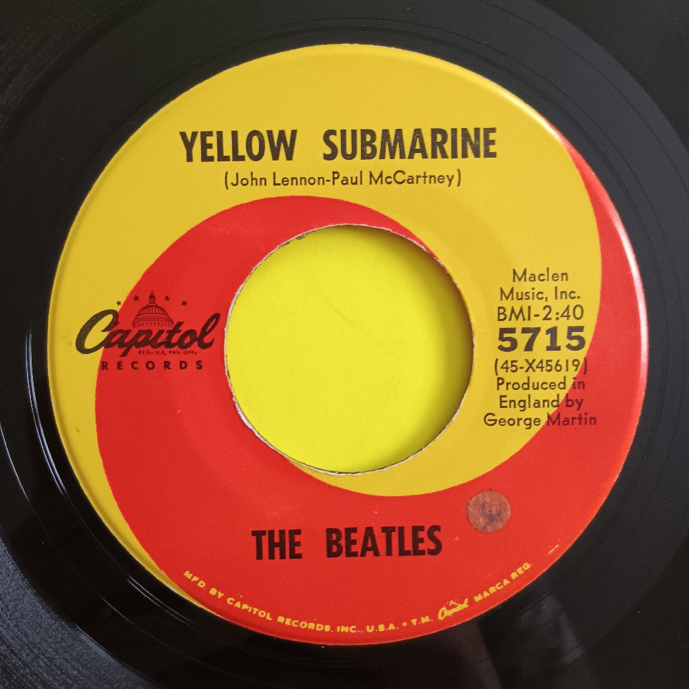 The Beatles - Yellow Submarine / Eleanor Rigby 7" - 1966 - Capitol 5715 - Used - VG+ - Vinyl The Beatles - Yellow Submarine / Eleanor Rigby 7" - 1966 - Capitol 5715 - Used - VG+ - Vinyl