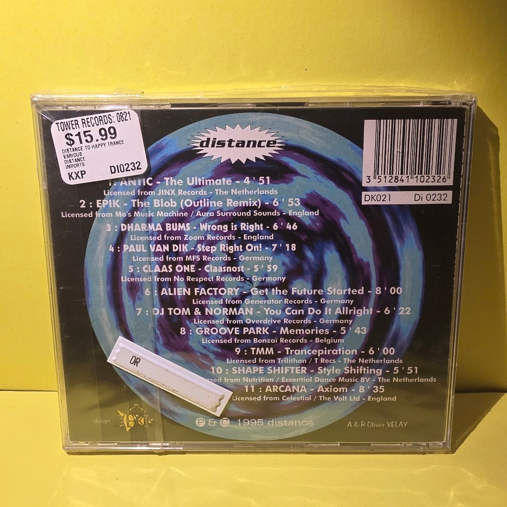 Various - Distance To Happy Trance - 1995 - Di0232 - New - Sealed - CDs Various - Distance To Happy Trance - 1995 - Di0232 - New - Sealed - CDs