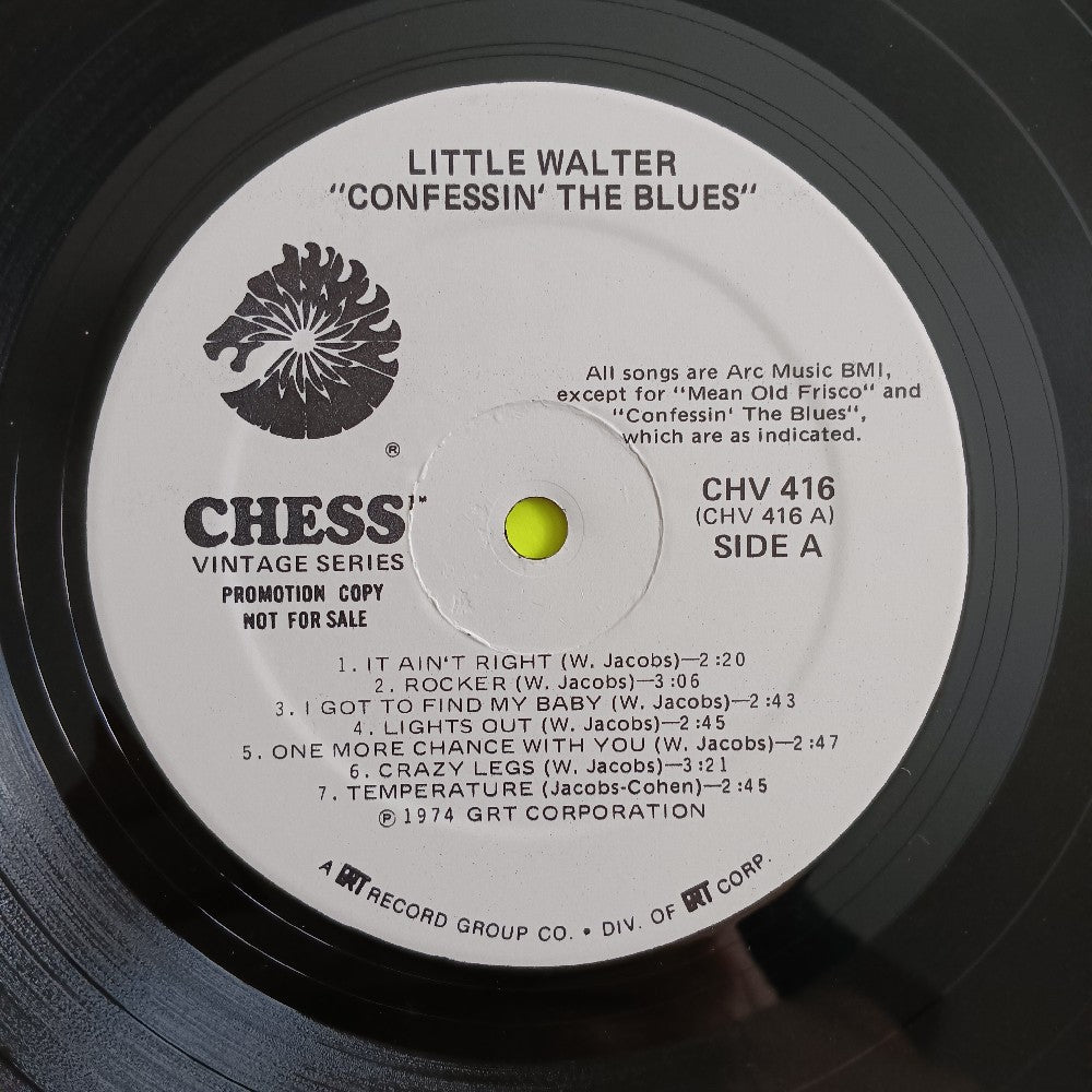 Little Walter - Confessin' The Blues PROMO - 1974 - CHV 416 - Used - VG++ - Vinyl Little Walter - Confessin' The Blues PROMO - 1974 - CHV 416 - Used - VG++ - Vinyl
