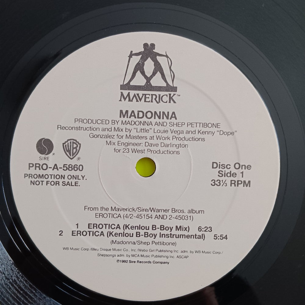Madonna - Erotica 2x 12" PROMO - 1992 - PRO-A-5860 - Used - VG++ - Vinyl Madonna - Erotica 2x 12" PROMO - 1992 - PRO-A-5860 - Used - VG++ - Vinyl