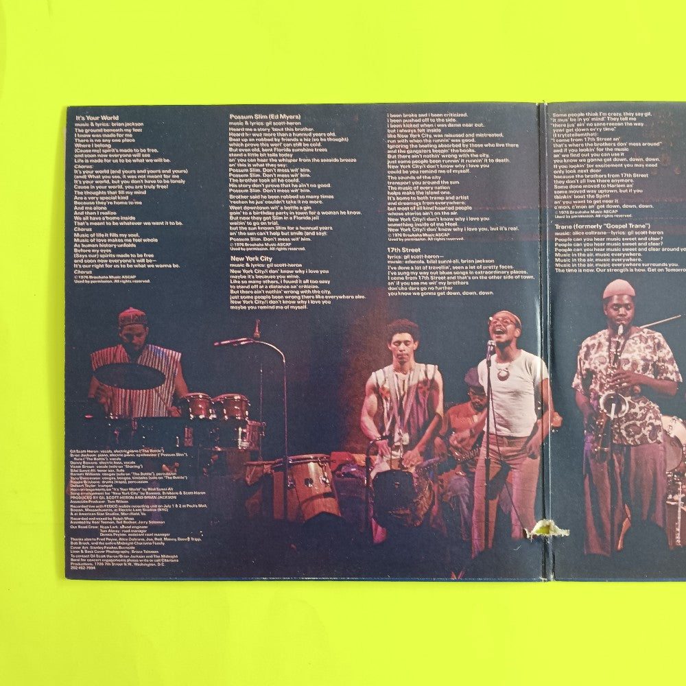 Gil Scott Heron & Brian Jackson - It's Your World - 1976 - AL 5001 - Used - VG++ - Vinyl Gil Scott Heron & Brian Jackson - It's Your World - 1976 - AL 5001 - Used - VG++ - Vinyl