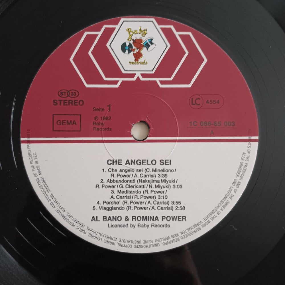 Al Bano & Romina Power - Che Angelo Sei GERMANY - 1982 - 1C 066-65 003 - Used - VG++ - Vinyl Al Bano & Romina Power - Che Angelo Sei GERMANY - 1982 - 1C 066-65 003 - Used - VG++ - Vinyl