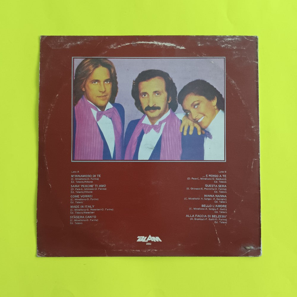 Ricchi E Poveri - E Penso A Te TURKEY - BLAM 2002 - Used - VG - Vinyl Ricchi E Poveri - E Penso A Te TURKEY - BLAM 2002 - Used - VG - Vinyl