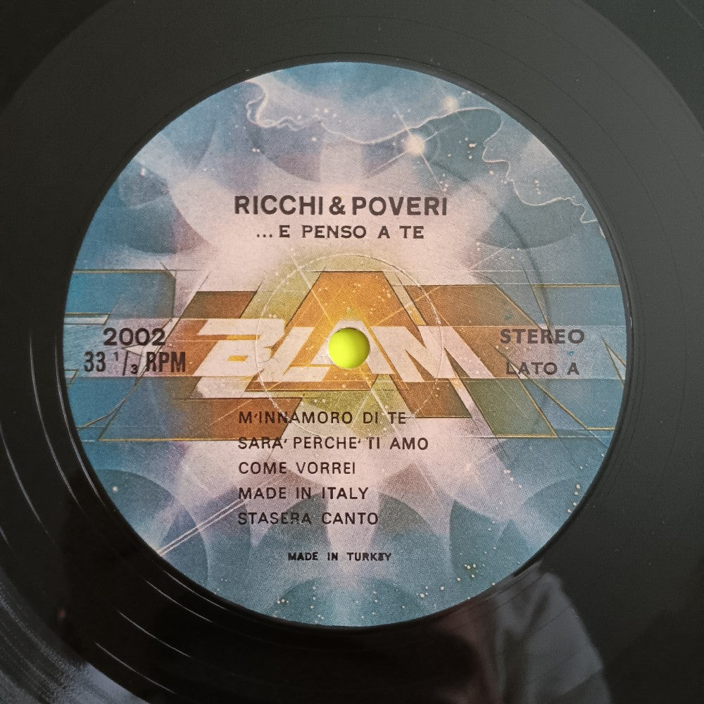 Ricchi E Poveri - E Penso A Te TURKEY - BLAM 2002 - Used - VG - Vinyl Ricchi E Poveri - E Penso A Te TURKEY - BLAM 2002 - Used - VG - Vinyl