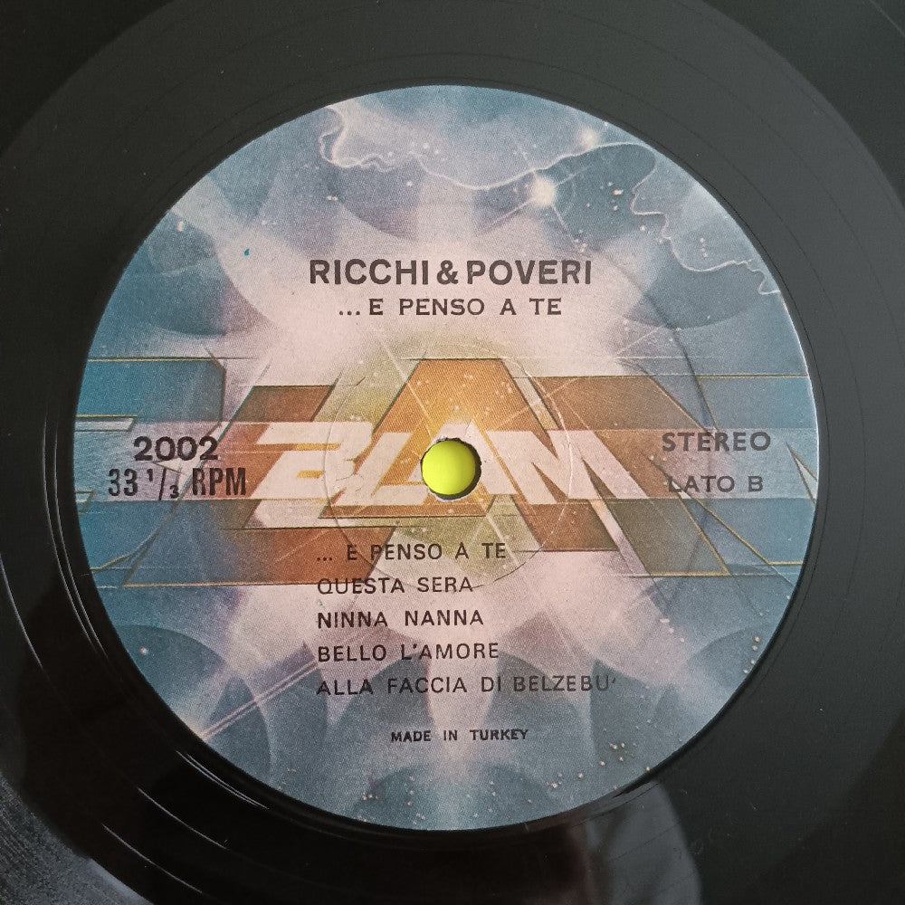 Ricchi E Poveri - E Penso A Te TURKEY - BLAM 2002 - Used - VG - Vinyl Ricchi E Poveri - E Penso A Te TURKEY - BLAM 2002 - Used - VG - Vinyl