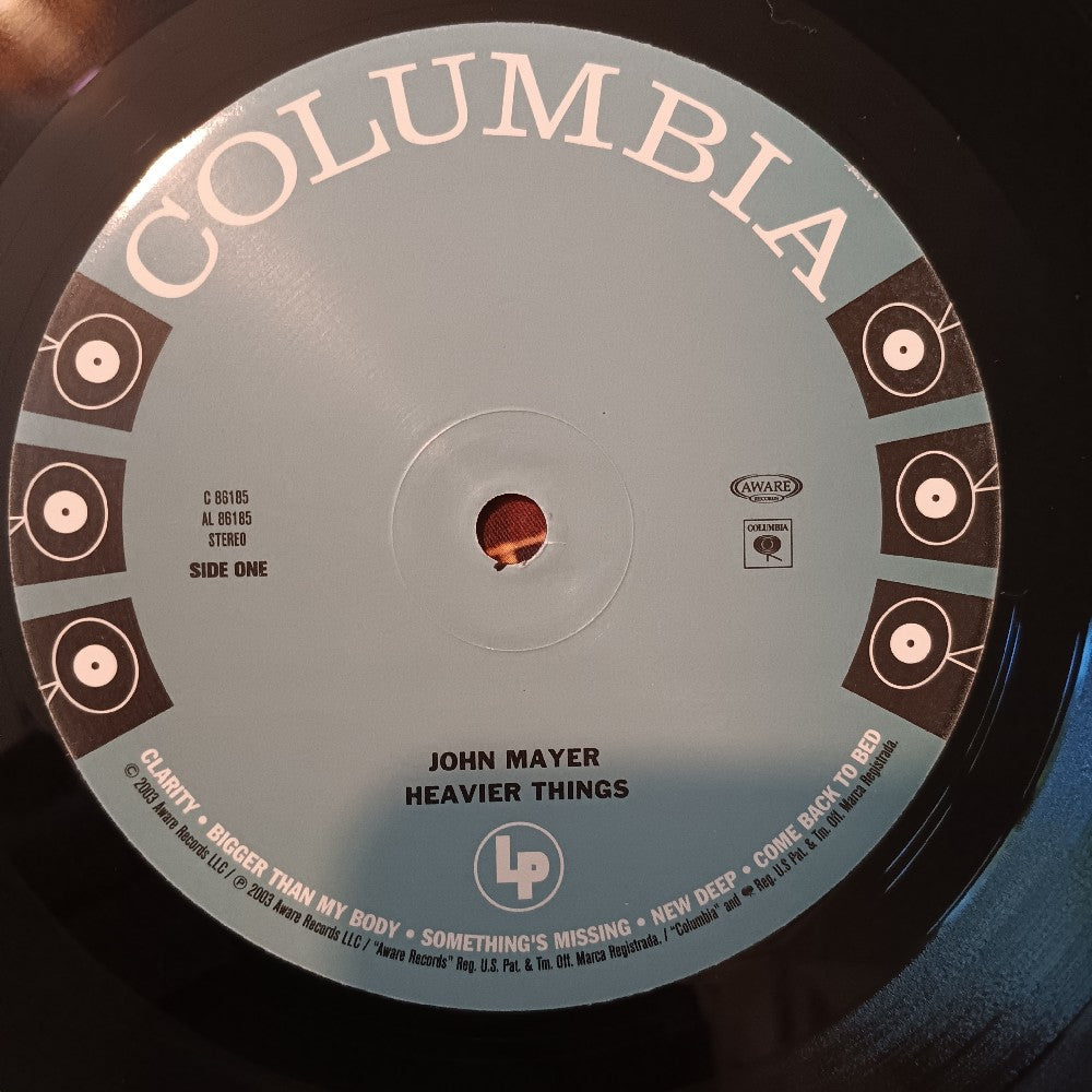 John Mayer - Heavier Things 1st Press Promo - 2003 - C 86185 - Used - EX - Vinyl John Mayer - Heavier Things 1st Press Promo - 2003 - C 86185 - Used - EX - Vinyl