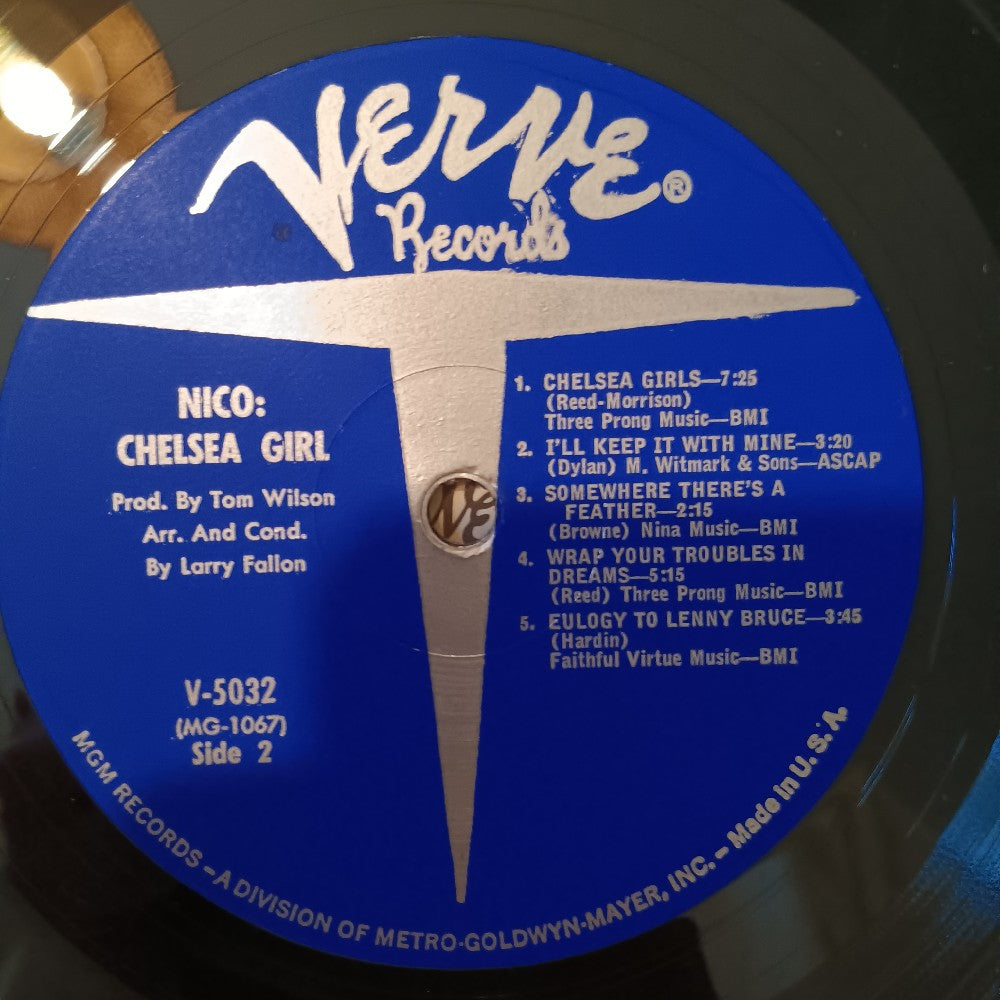 Nico - Chelsea Girl OG Mono Misprint - 1967 - V-5032 - Used - VG++ - Vinyl Nico - Chelsea Girl OG Mono Misprint - 1967 - V-5032 - Used - VG++ - Vinyl