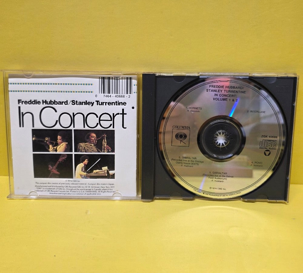 Freddie Hubbard / Stanley Turrentine - In Concert - ZGK 40688 - Used - NM - CDs Freddie Hubbard / Stanley Turrentine - In Concert - ZGK 40688 - Used - NM - CDs