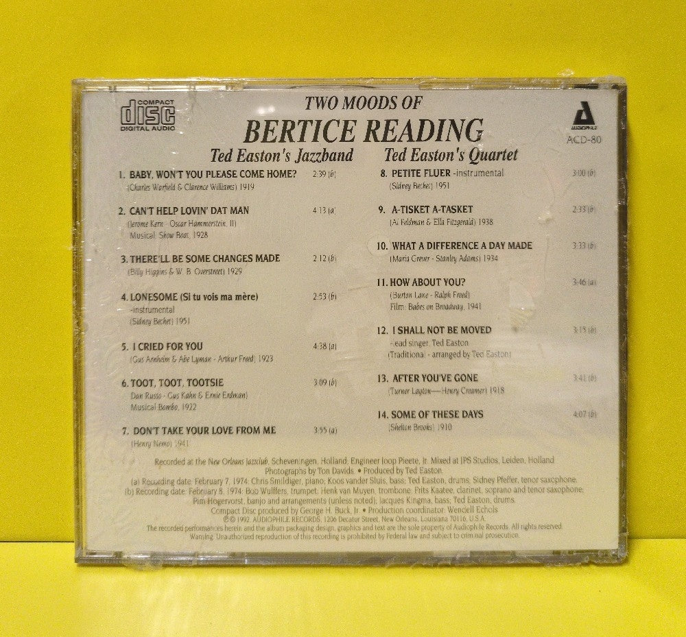 Bertice Reading - Bertice Reading - 1992 - ACD-80 - New - Sealed - CDs Bertice Reading - Bertice Reading - 1992 - ACD-80 - New - Sealed - CDs