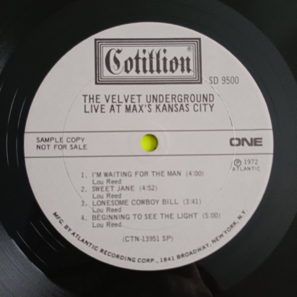 Velvet Underground - Live At Max's Kansas City PROMO MONO - 1972 - SD 9500 - Used - VG++ - Vinyl Velvet Underground - Live At Max's Kansas City PROMO MONO - 1972 - SD 9500 - Used - VG++ - Vinyl