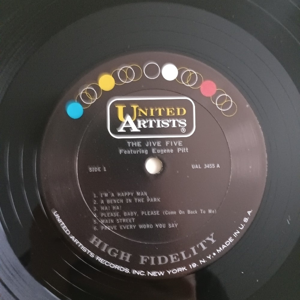 The Jive Five & Eugene Pitt - I'm A Happy Man MONO - 1965 - UAL 3455 - Used - VG++ - Vinyl The Jive Five & Eugene Pitt - I'm A Happy Man MONO - 1965 - UAL 3455 - Used - VG++ - Vinyl