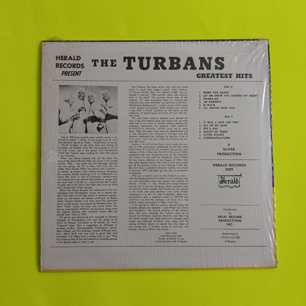 Turbans - Presenting The Turbans in Shrink - 5009 - Used - EX - Vinyl Turbans - Presenting The Turbans in Shrink - 5009 - Used - EX - Vinyl