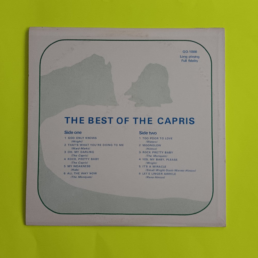 The Capris - The Best Of The Capris - GO-1000 - Used - EX - Vinyl The Capris - The Best Of The Capris - GO-1000 - Used - EX - Vinyl
