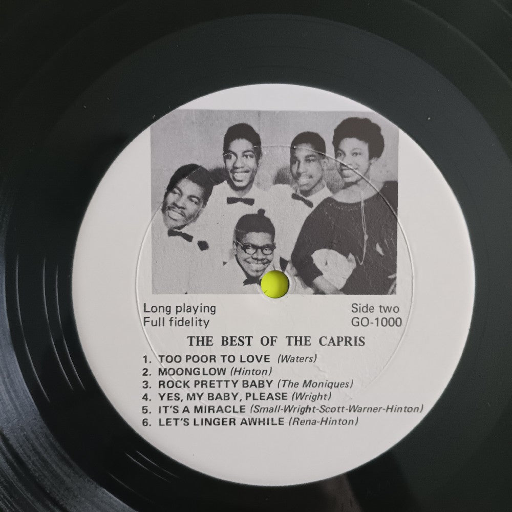 The Capris - The Best Of The Capris - GO-1000 - Used - EX - Vinyl The Capris - The Best Of The Capris - GO-1000 - Used - EX - Vinyl