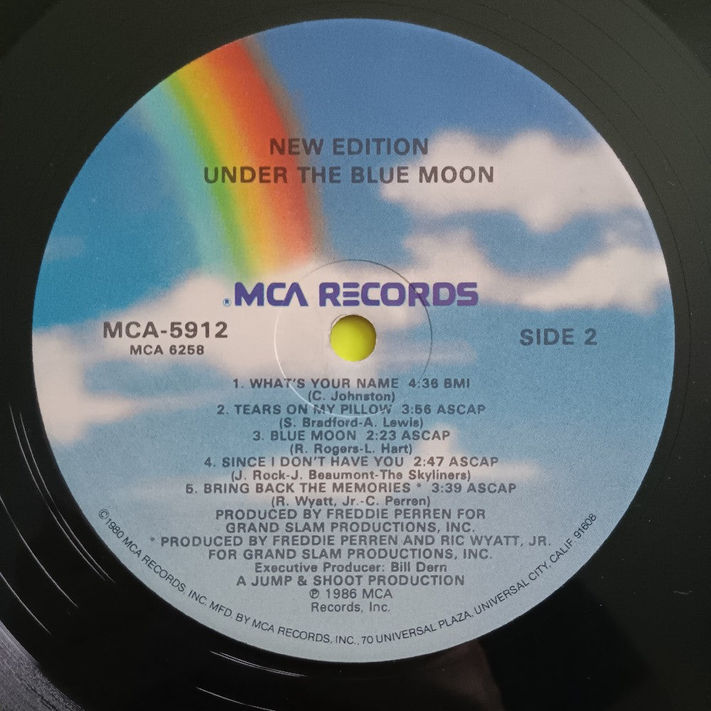 New Edition - Under The Blue Moon - 1986 - MCA-5912 - Used - VG++ - Vinyl New Edition - Under The Blue Moon - 1986 - MCA-5912 - Used - VG++ - Vinyl