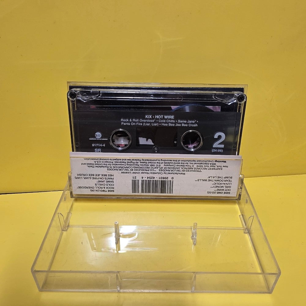 Kix - Hot Wire - 1991 - A4 91714 - Used - EX - Cassettes Kix - Hot Wire - 1991 - A4 91714 - Used - EX - Cassettes