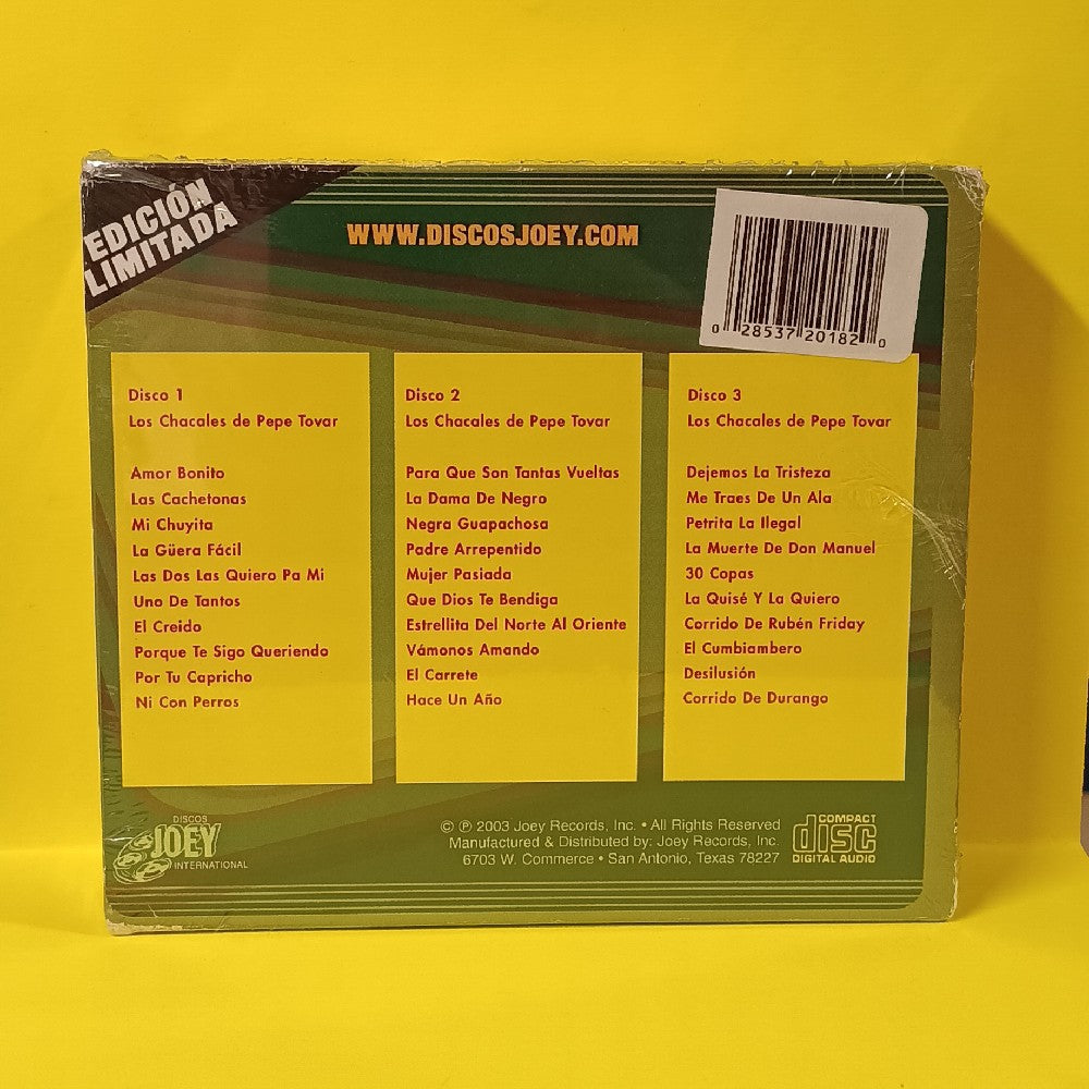 Los Chacales De Pepe Tovar - Limited Edition 3 CD Box Set - 2003 - New - Sealed - CDs Los Chacales De Pepe Tovar - Limited Edition 3 CD Box Set - 2003 - New - Sealed - CDs