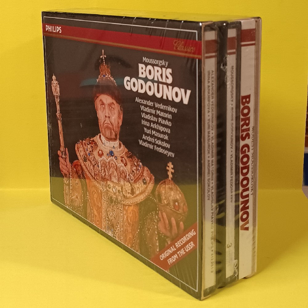 Mussorgsky / Vladimir Fedoseyev - Boris Godounov 3CD Box Set - 1984 - 412 281-2 - New - Sealed - CDs Mussorgsky / Vladimir Fedoseyev - Boris Godounov 3CD Box Set - 1984 - 412 281-2 - New - Sealed - CDs