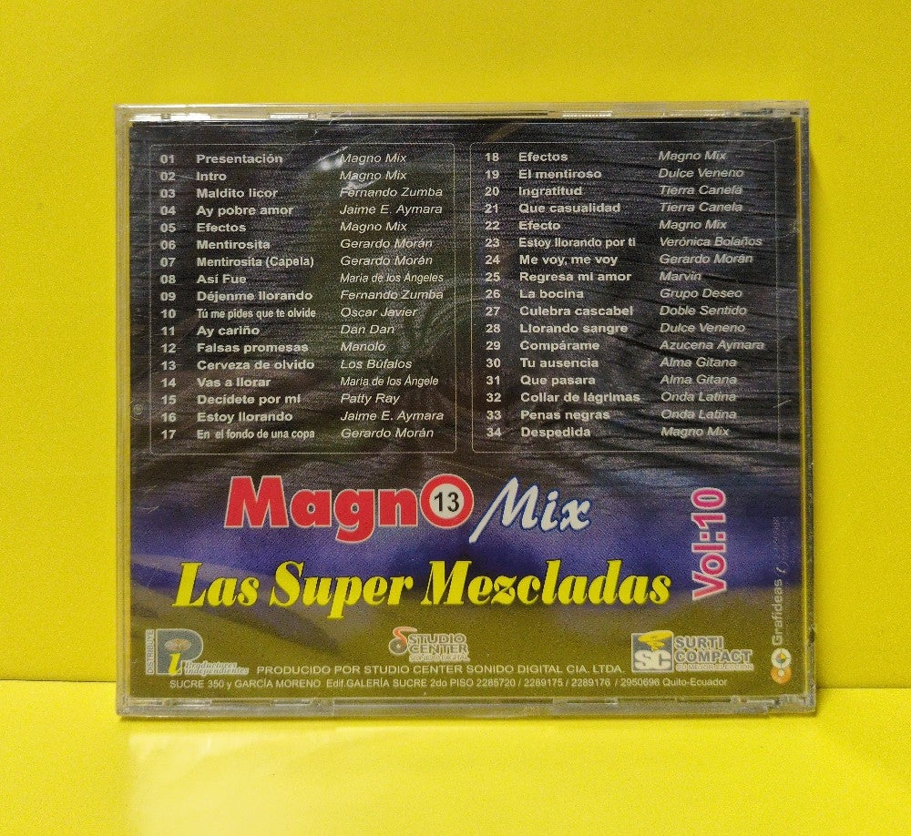 Various - Magno13 Mix - Las Super Mezcladas Vol:10 - SURCOM.CD0265 - New - Sealed - CDs Various - Magno13 Mix - Las Super Mezcladas Vol:10 - SURCOM.CD0265 - New - Sealed - CDs