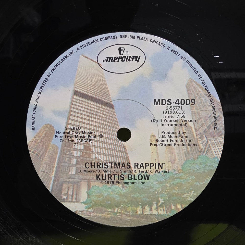 Kurtis Blow - Christmas Rappin / Promo / Autographed - 1979 - MDS 4009 - Used - NM - Vinyl Kurtis Blow - Christmas Rappin / Promo / Autographed - 1979 - MDS 4009 - Used - NM - Vinyl