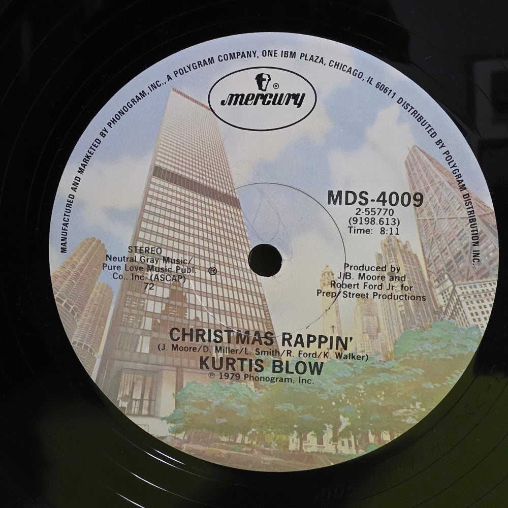 Kurtis Blow - Christmas Rappin / Promo / Autographed - 1979 - MDS 4009 - Used - NM - Vinyl Kurtis Blow - Christmas Rappin / Promo / Autographed - 1979 - MDS 4009 - Used - NM - Vinyl