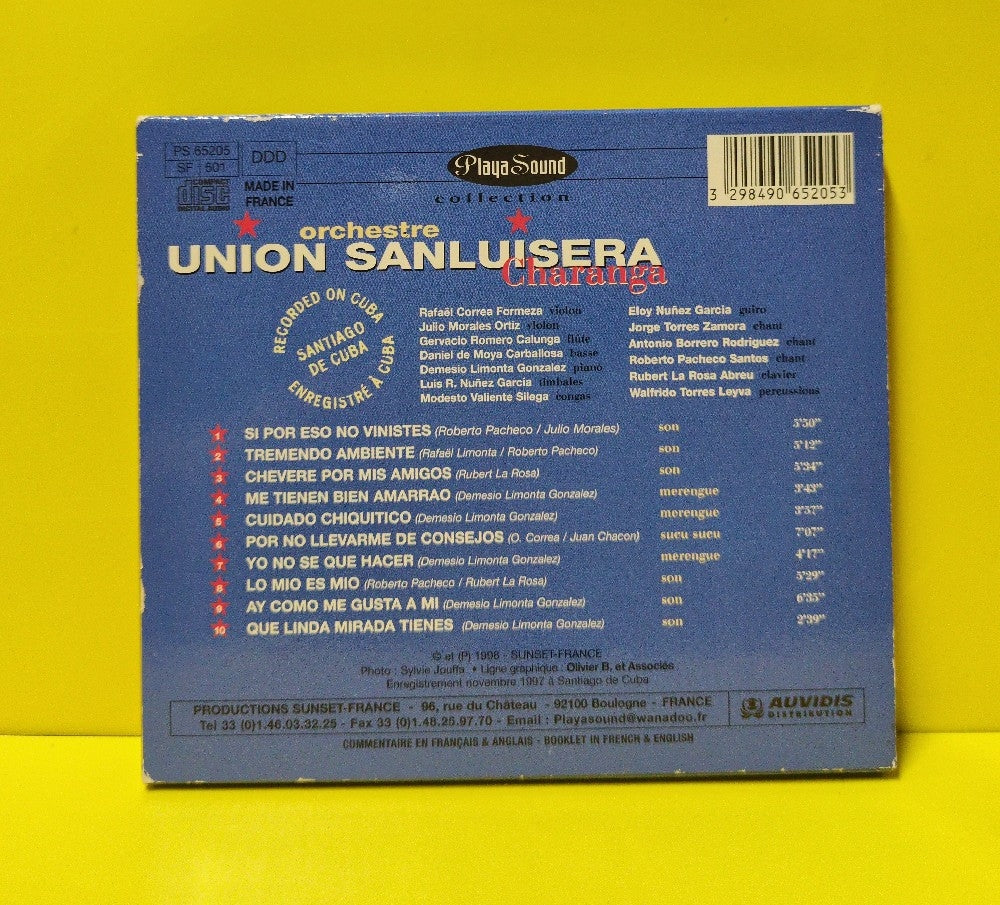 Union Sanluisera - Charanga - 1998 - PS 65205 - Used - EX - CDs - France Import Union Sanluisera - Charanga - 1998 - PS 65205 - Used - EX - CDs - France Import
