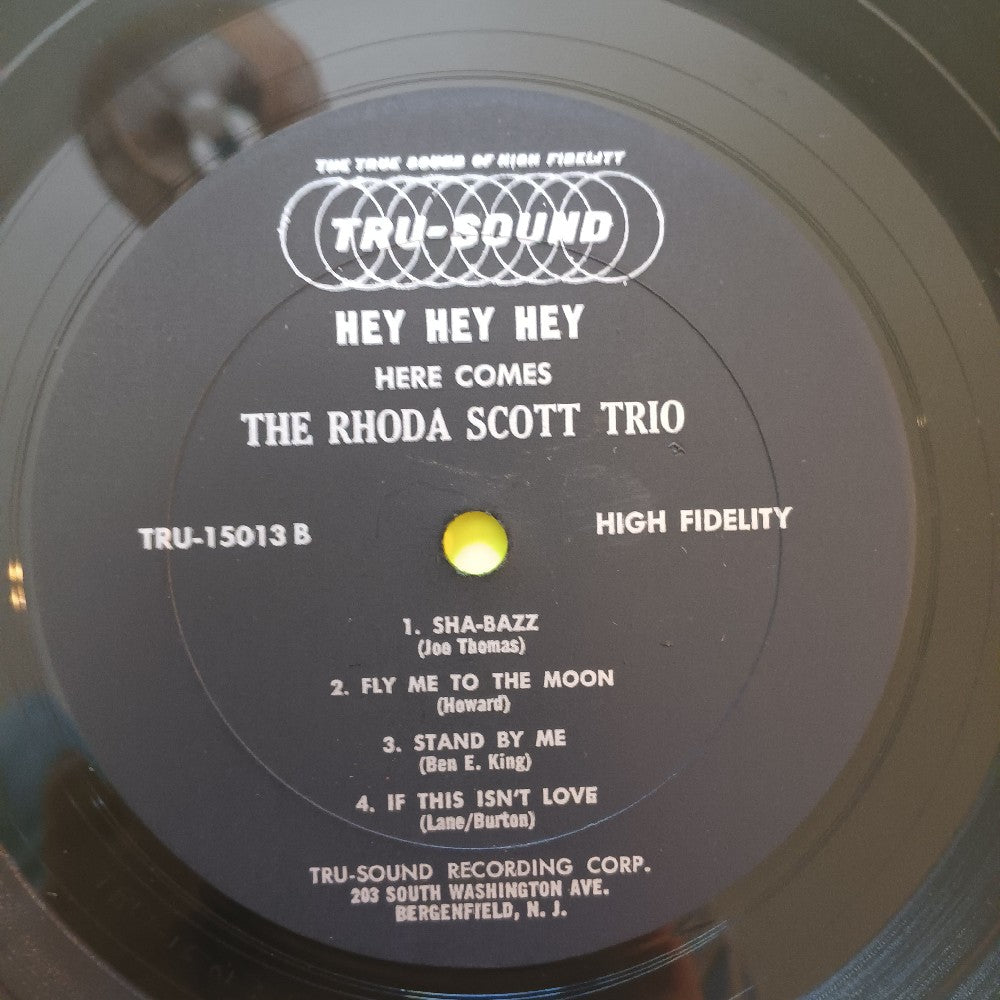 The Rhoda Scott Trio - Hey Hey Hey! - 1962 - TRU 15013 - Used - VG++ - Vinyl The Rhoda Scott Trio - Hey Hey Hey! - 1962 - TRU 15013 - Used - VG++ - Vinyl