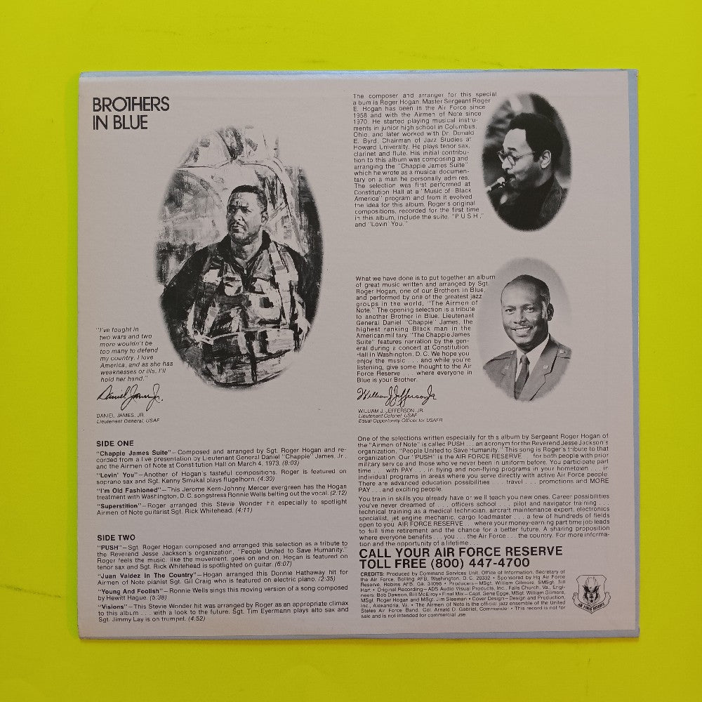 Airmen Of Note - Brothers In Blue - 1974 - Used - EX - Vinyl Airmen Of Note - Brothers In Blue - 1974 - Used - EX - Vinyl