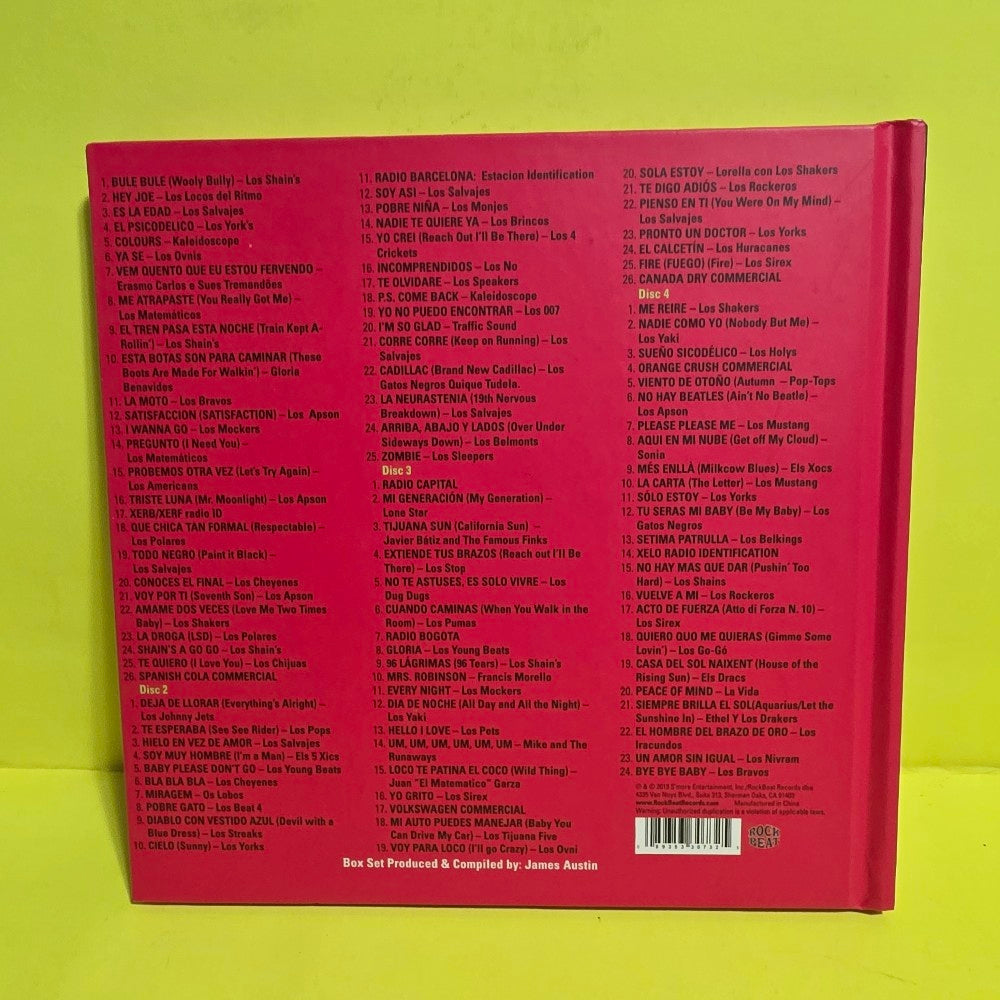 Various - Los Nuggets-60's Punk Pop Psychedelic Fron Latin America / 4 CDs Book - 2013 - ROC-CD 3073 - Used - VG++ - CDs Various - Los Nuggets-60's Punk Pop Psychedelic Fron Latin America / 4 CDs Book - 2013 - ROC-CD 3073 - Used - VG++ - CDs