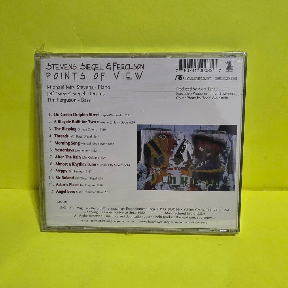 Stevens, Siegel & Ferguson - Points Of View - 1997 - Imaginary Jazz IMX-008 - New - Sealed - CDs Stevens, Siegel & Ferguson - Points Of View - 1997 - Imaginary Jazz IMX-008 - New - Sealed - CDs
