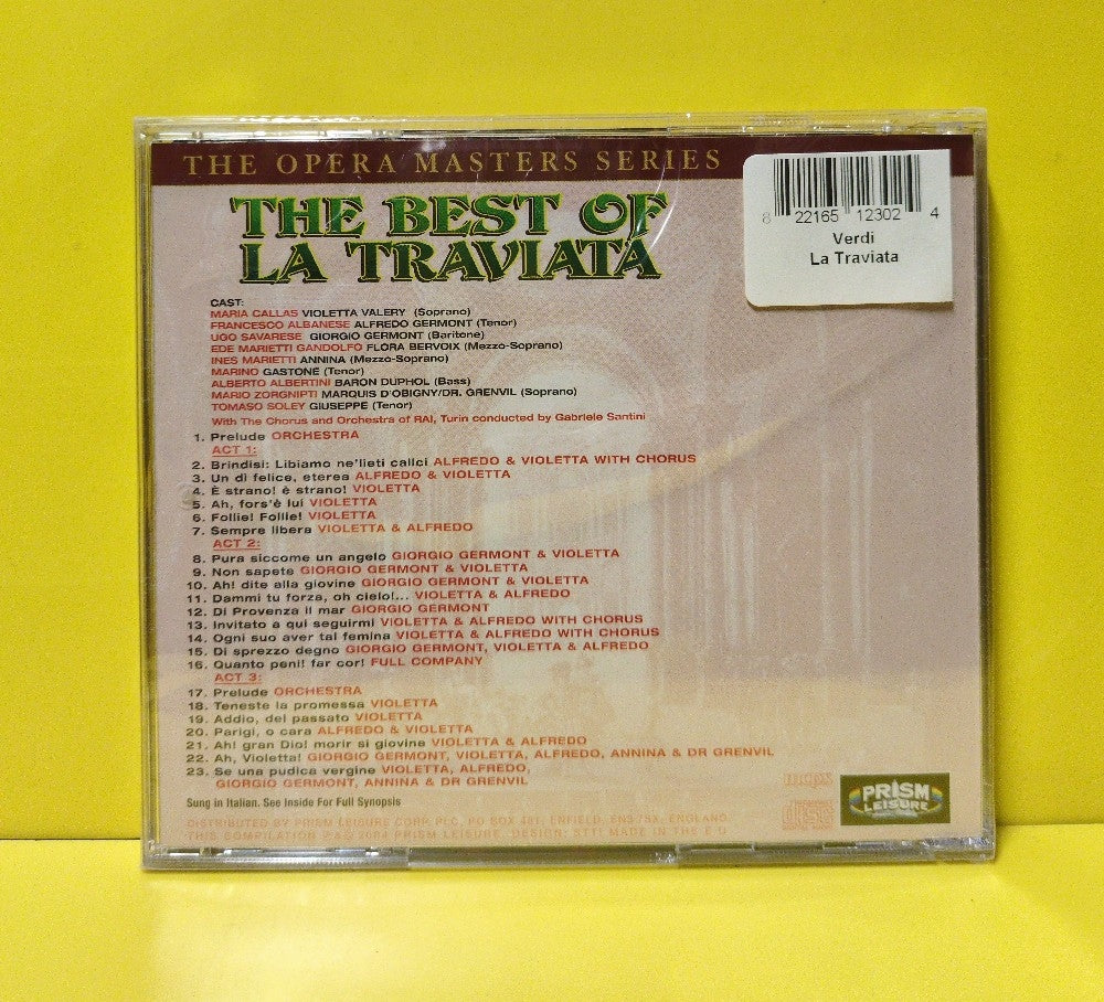 Verdi - The Best Of La Traviata - 2004 - PLATCD 1230 - New - Sealed - CDs - Remastered - UK Import Verdi - The Best Of La Traviata - 2004 - PLATCD 1230 - New - Sealed - CDs - Remastered - UK Import