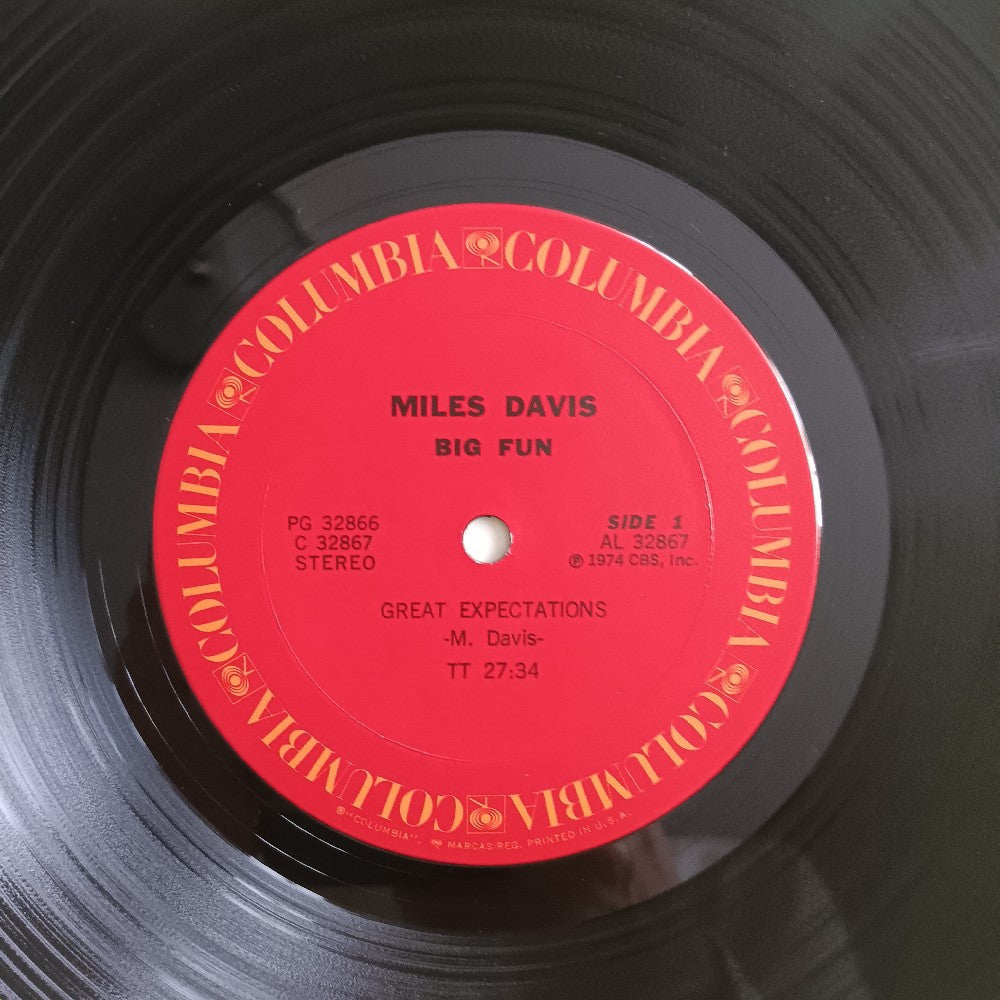 Miles Davis - Big Fun - 1974 - PG 32866 - Used - VG++ - Vinyl Miles Davis - Big Fun - 1974 - PG 32866 - Used - VG++ - Vinyl